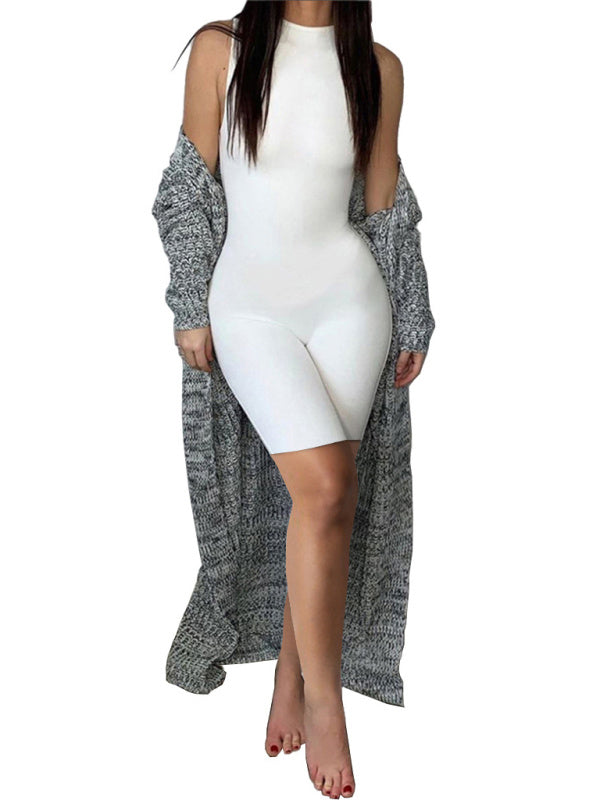 Slim Fit High Waist Sports Jumpsuit